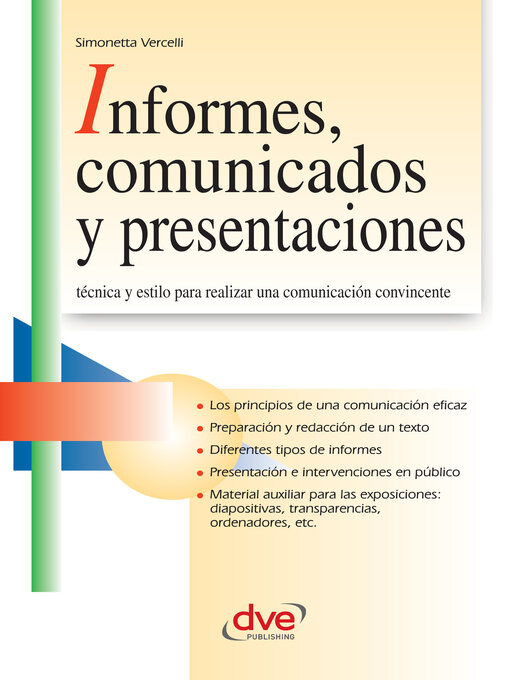Cover image for Informes, comunicados y presentaciones